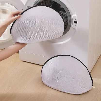 Mesh Shoe Laundry Bag with Zip - Image 5