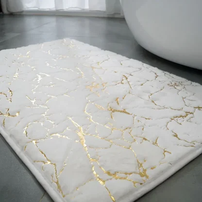 Marble Pattern Rug with Non Slip Design - Image 2