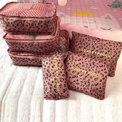 6 Pcs Printed Travel Organizer Set - Image 7